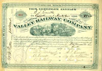Valley Railway Co.- Jeptha H Wade Signed